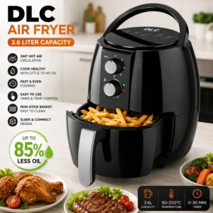 DLC Air Fryer 3.6L | قلاية هوائية دي إل سي سعة 3.6 لتر