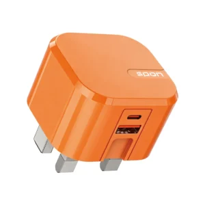 شاحن جداري سريع بمنفذين USB