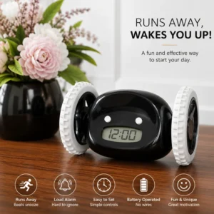 HongDee Digital Alarm Clock | ساعة منبه رقمية بتصميم عصري