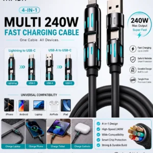 4 in 1 Multi USB Charging Cable | كابل شحن متعدد 4 في 1