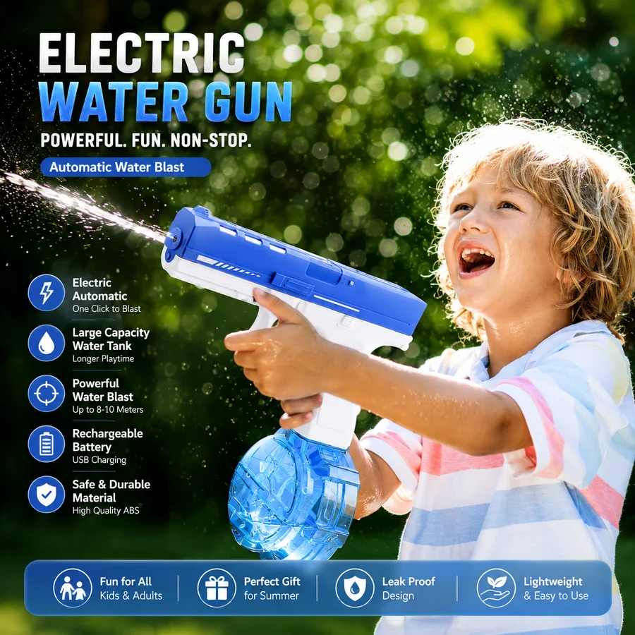 Electric Water Blaster Gun | مسدس رش الماء الكهربائي التلقائي