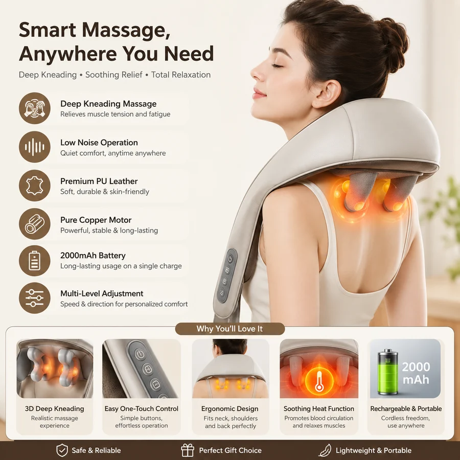Muscle Magic Massage Pillow | وسادة التدليك والمساج ماسل ماجيك