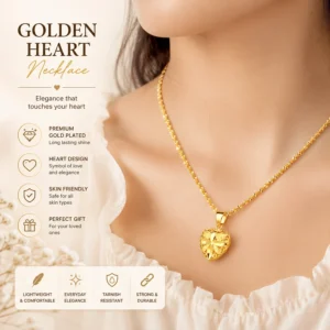 Heart Memorial Necklace | قلادة القلب التذكارية لحفظ الذكريات الغالية