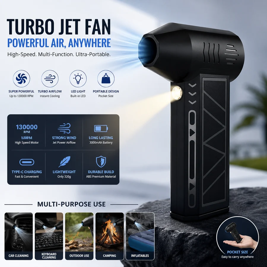 Mini Jet Fan Blower | منفاخ الهواء النفاث الصغير (ميني جيت فان)