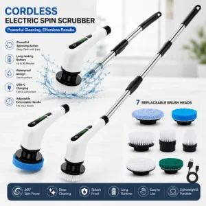 Electric Spin Scrubber Brush | فرشاة التنظيف الدوارة الكهربائية